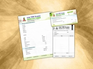 Housing money receipt admission form